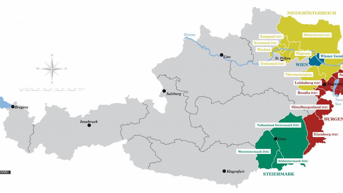 Österreichs neue Weinbaugebiete